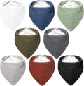 Bearmoss Muslin Baby Bibs 8 Pack Soft Bandana Bibs by Bearmoss