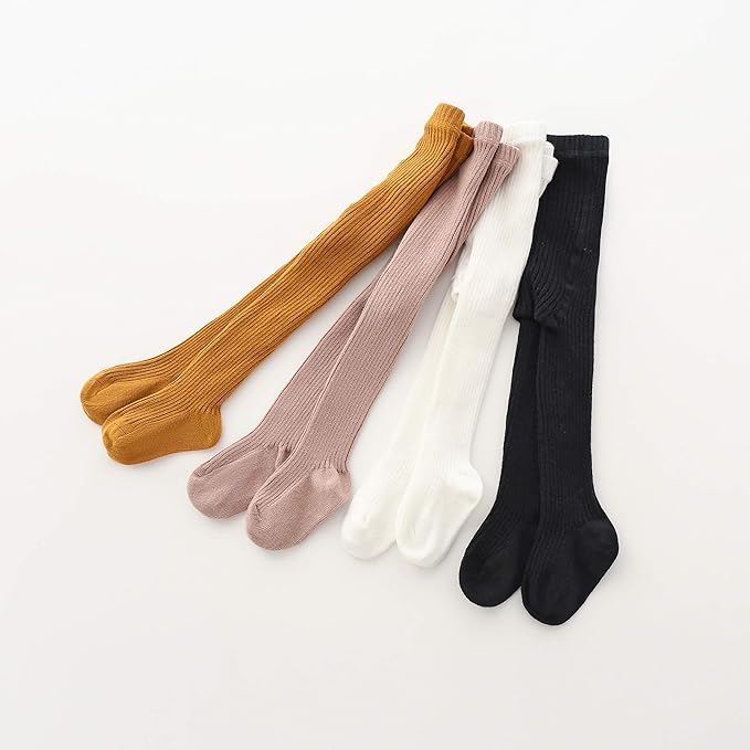 CECORC Baby Girls Tights Toddler Cable Knit Leggings Thick Cotton Infant - Image 6