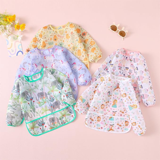 Long Sleeved Bibs, Lightweight Waterproof Shirt Bibs - Image 6