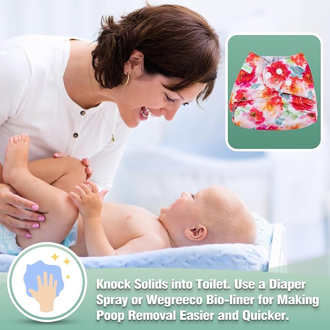 Wegreeco Cloth Diapers 6 Pack - Image 7