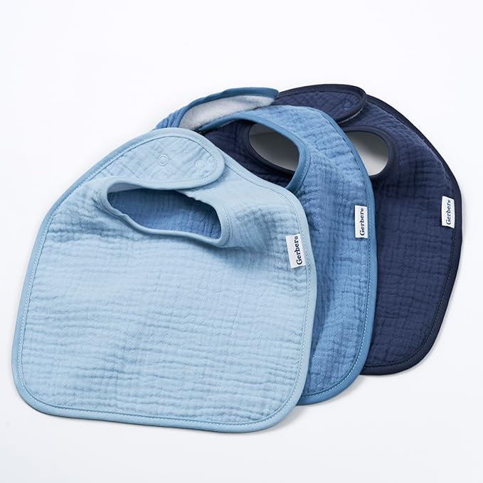 Gerber Unisex Baby Muslin 8 Pack Drooling Bibs - Image 5