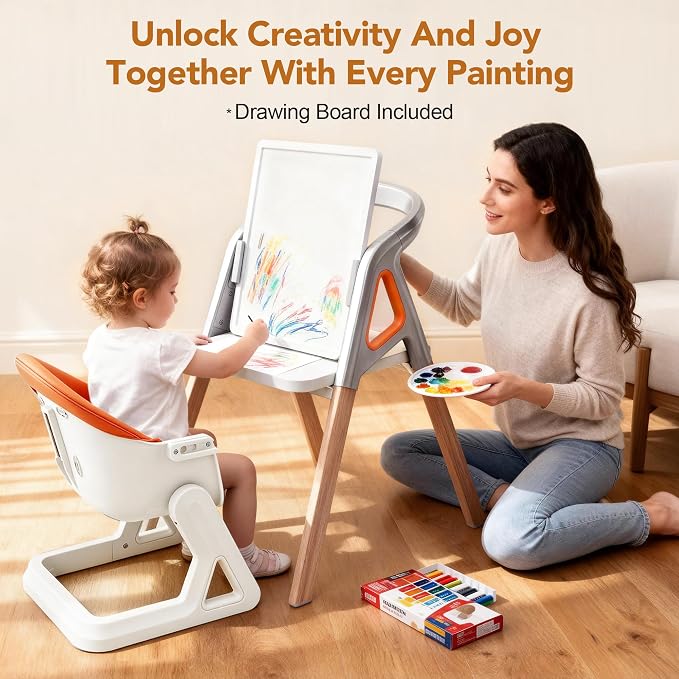 CoziBB Baby High Chair, 6 in 1 Convertible Growing Baby Highchairs - Image 3