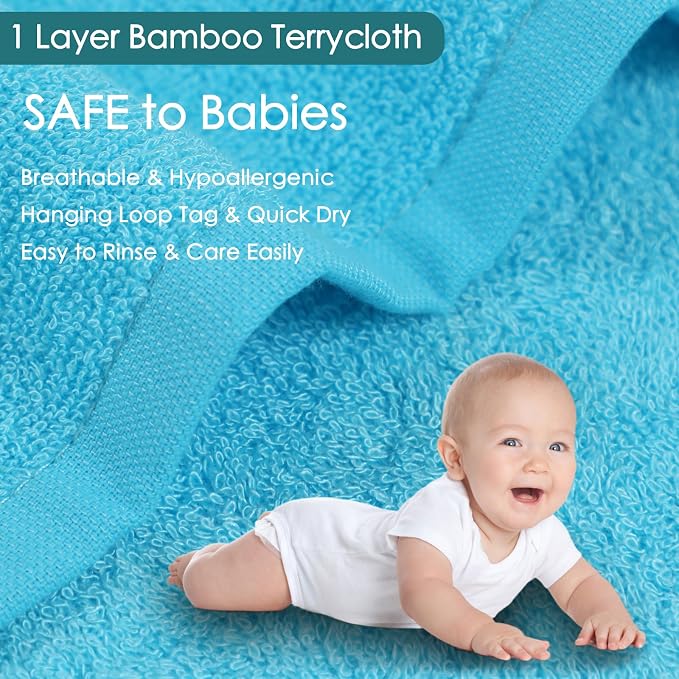 Baby Washcloths 12 Pack, 10x10 inch Heavenly Soft Wash Cloths - Image 2