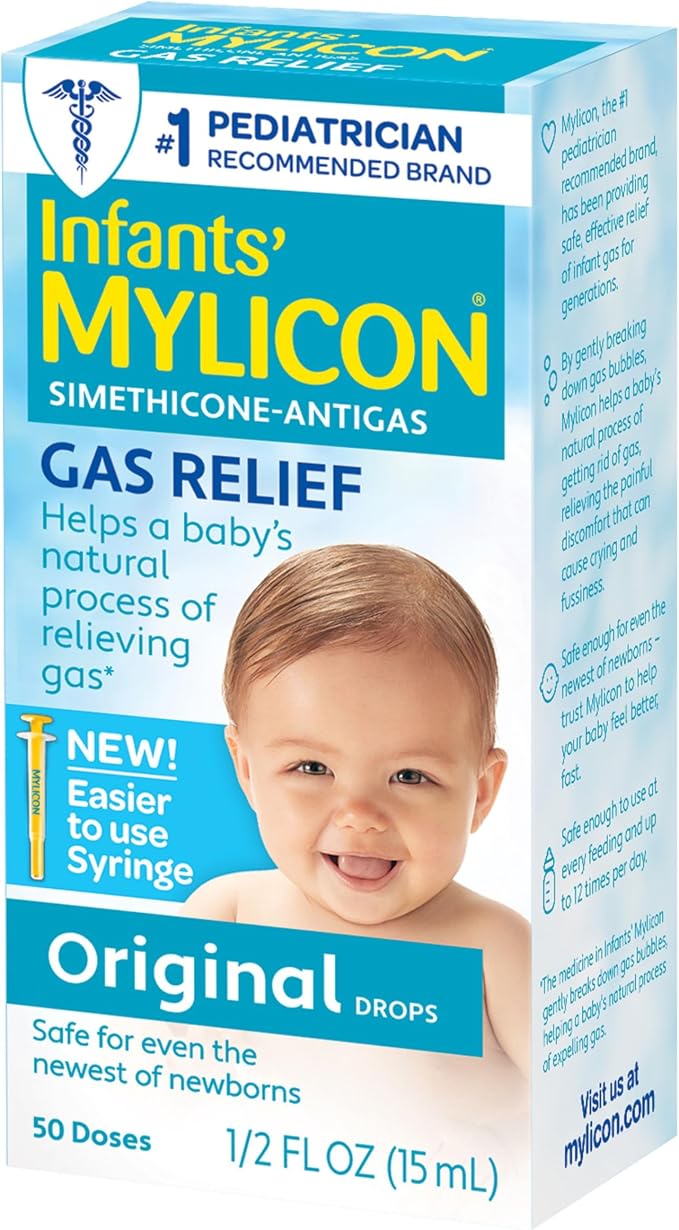 Mylicon Gas Relief Drops for Infants and Babies, Original Formula, 0.5 Fluid by Mylicon