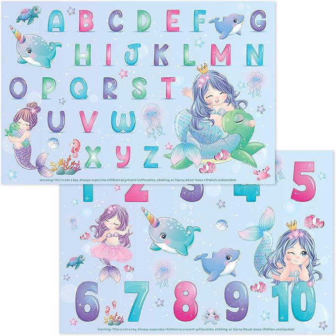 Disposable Placemats for Baby, Toddlers and Kids, 40 Disposable Baby Placemats by BrightSeed
