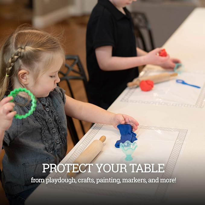 White Disposable Placemats for Baby, Adults - Image 3