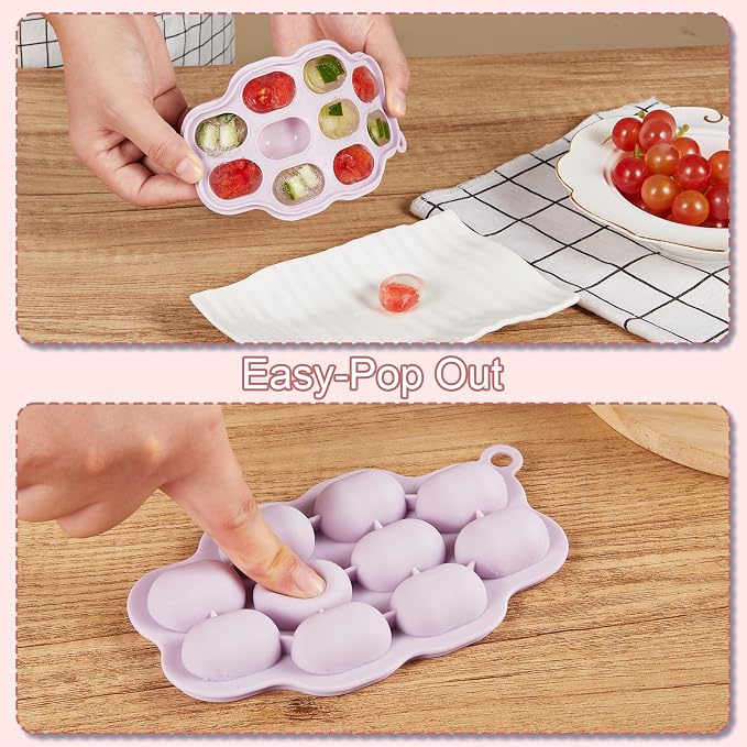 KingKam Baby Breastmilk Popsicle Molds & Baby Fruit Feeder, Baby Food Freezer - Image 6