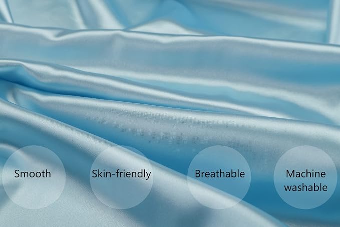 Satin Nursing Pillow Cover Set 2 Pack Ultra Soft Silk Compatible - Image 2