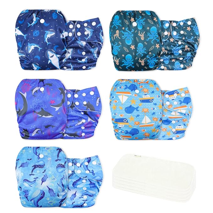 wegreeco Cloth Diapers 5 Pack by wegreeco