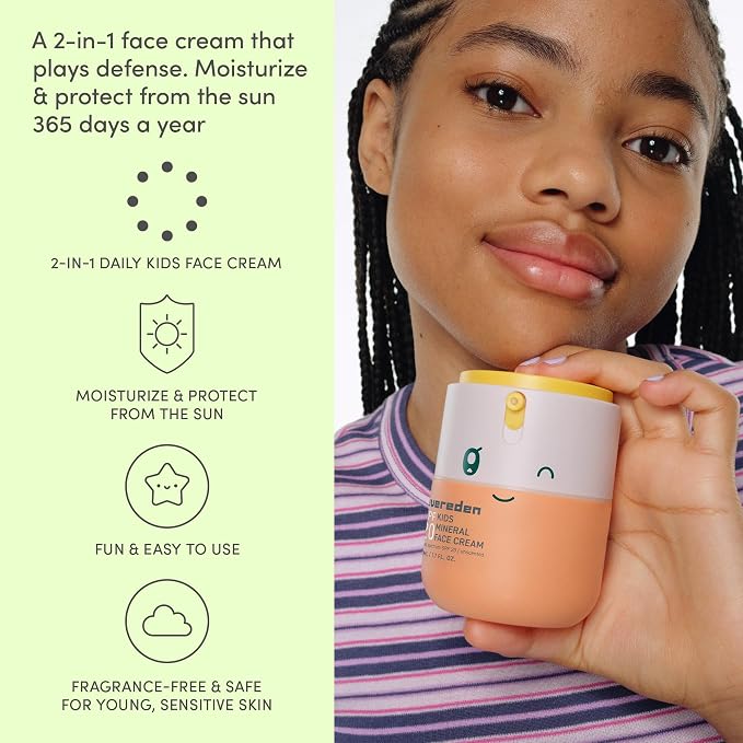 Evereden Kids Face Cream, 1.7 oz. | Fragrance-Free and Kids Face Lotion - Image 7