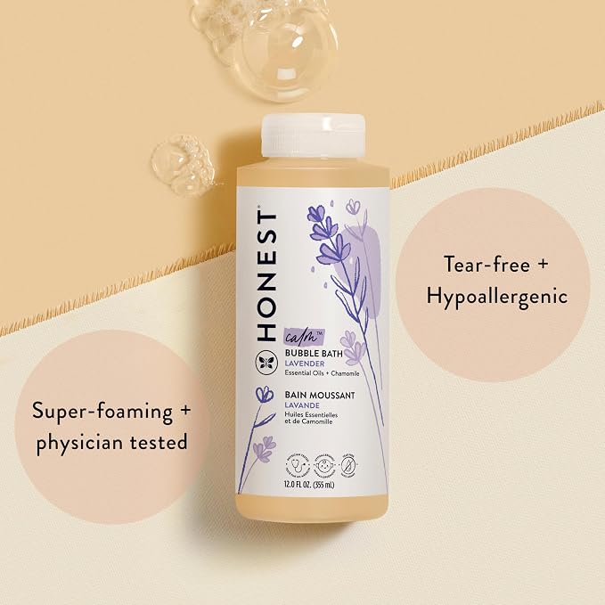 The Honest Company Foaming Bubble Bath, Gentle Tear-Free Hypoallergenic Baby - Image 2