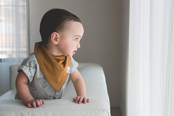 Copper Pearl 4 Pack Soft Cotton Baby Bibs - Image 2