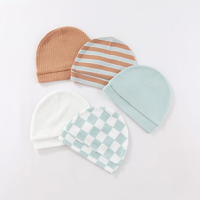 15 Pack Infant Hats Gloves Socks Unisex Baby Boy Girl Accessories Set Cotton - Image 4