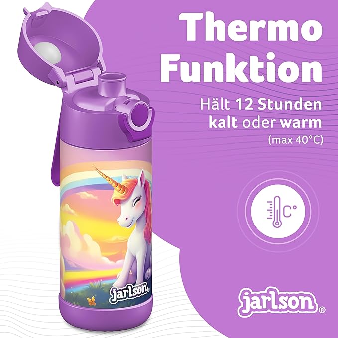 Jarlson® Mali Children's Water Bottle, Thermal Stainless Steel Water Bottle - Image 3