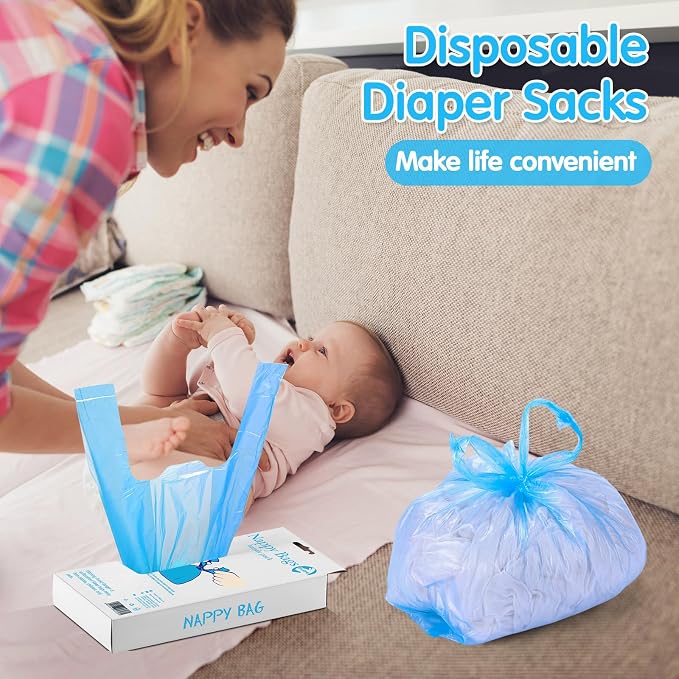 Honoson 1200 Count Baby Disposable Diaper Bags Scented Diaper Sacks - Image 5
