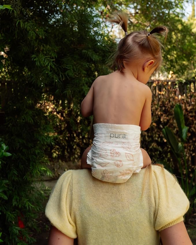 Pura Size 7 Eco-Friendly Diapers Totally Chlorine Free Hypoallergenic, Soft - Image 13