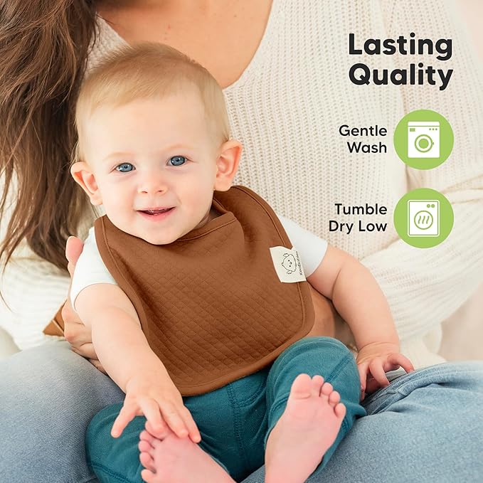 KeaBabies 8-Pack Organic Baby Bibs - Image 8