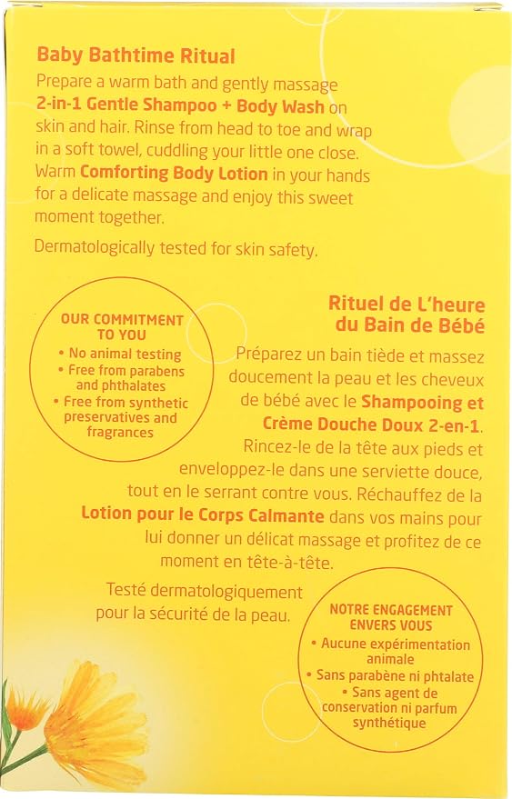 Weleda Baby Calendula Body Lotion and Shampoo-Body Wash Bundle, 6.8 Fluid Ounce - Image 2