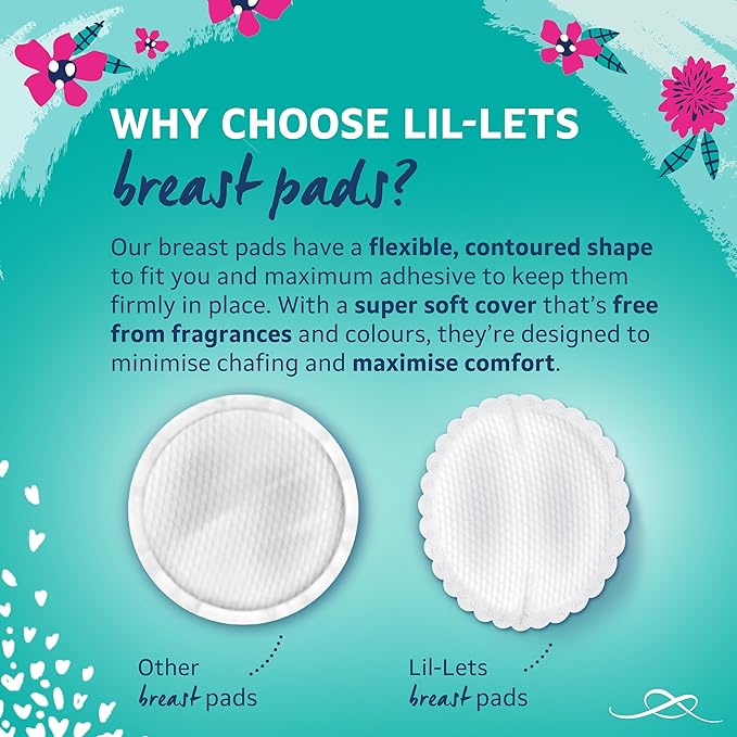 Lil-Lets Nursing Pads – 120 Individually Wrapped, Ultra-Thin, Absorbent & - Image 3