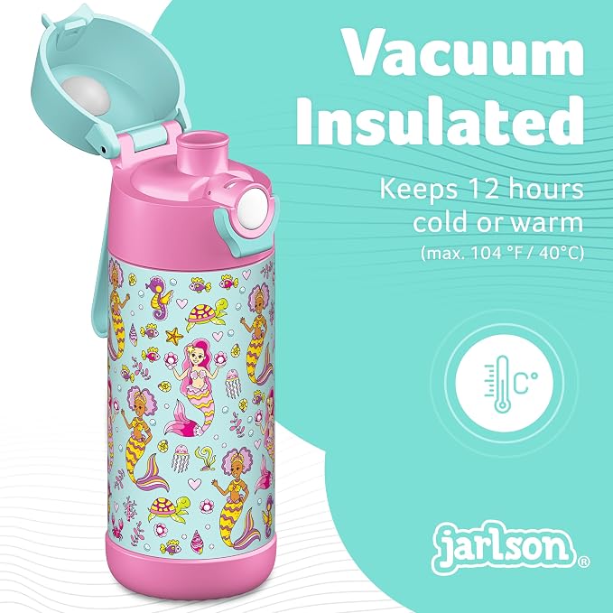Jarlson® Mali Children's Water Bottle, Thermal Stainless Steel Water Bottle - Image 2