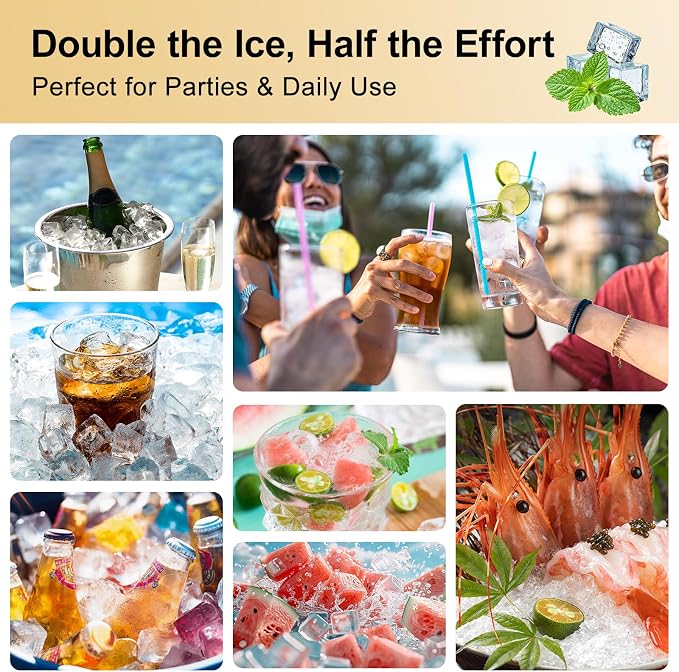 Ice Cube Tray 2 Pack – Stackable Large Silicone Ice Cube Freezer Molds & Easy - Image 6