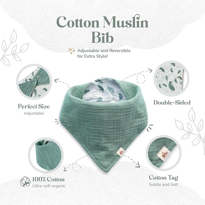Mikito Organic Cotton Newborn Gift Box, Unisex Baby Gifts Including Muslin - Image 6