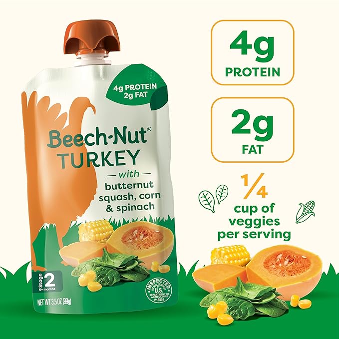 Beech-Nut Turkey Baby Food Pouches - Image 2