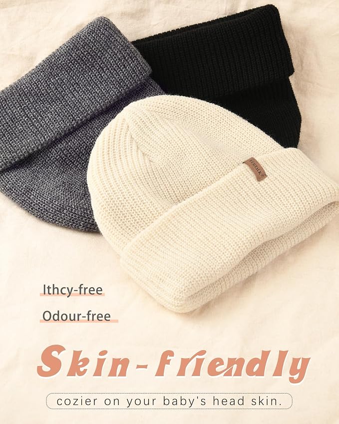 FURTALK Toddler Beanie Baby Boys Girls Beanies Kids Winter Hats Children Knit - Image 2