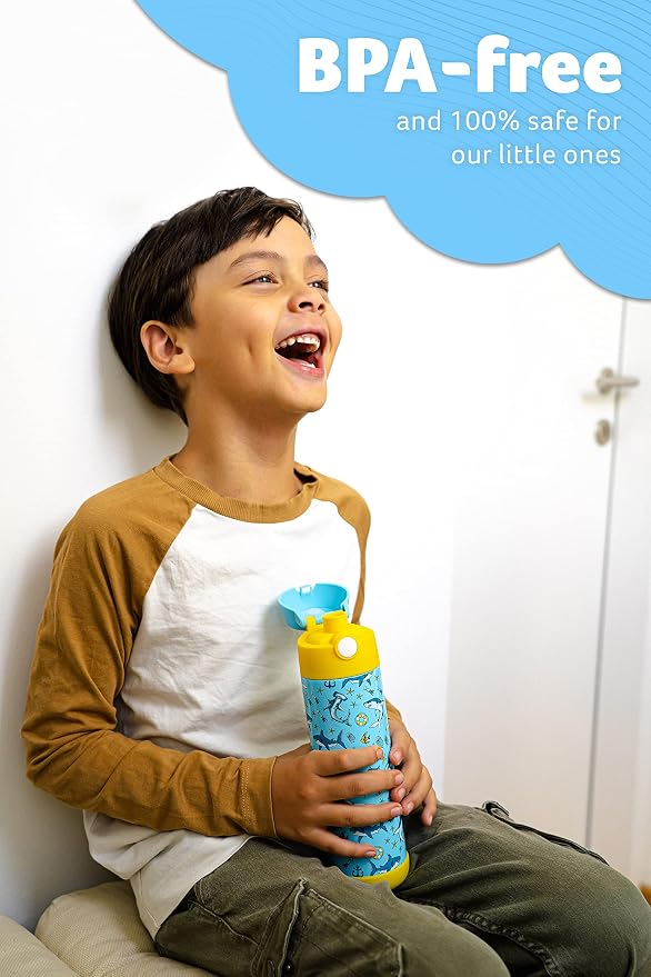 Jarlson® Mali Children's Water Bottle, Thermal Stainless Steel Water Bottle - Image 3