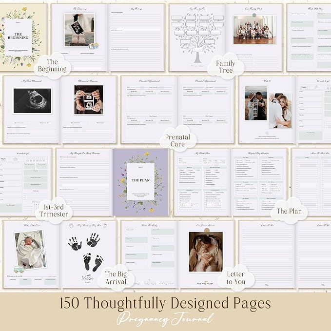 Lanpn My Pregnancy Journal Memory Book - Image 6