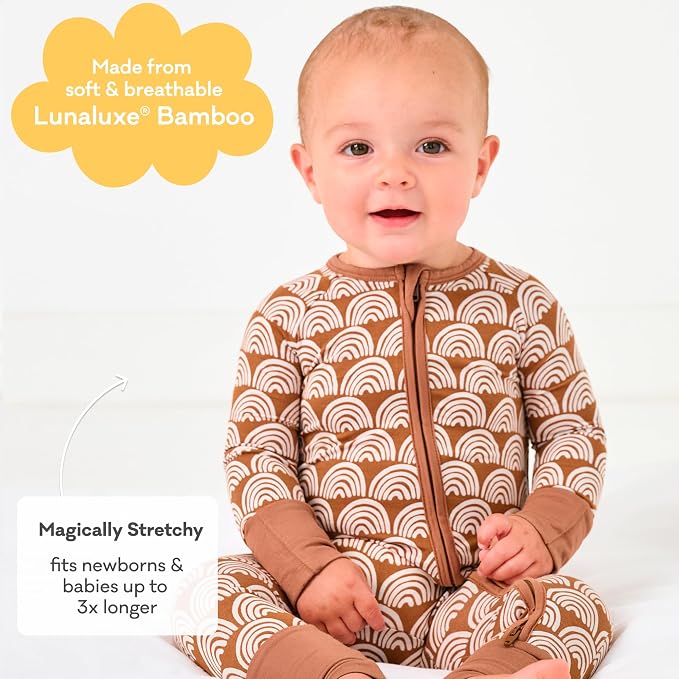 Little Sleepies Pajamas for Baby Boys & Girls, Viscose from Bamboo Baby Pajamas - Image 3