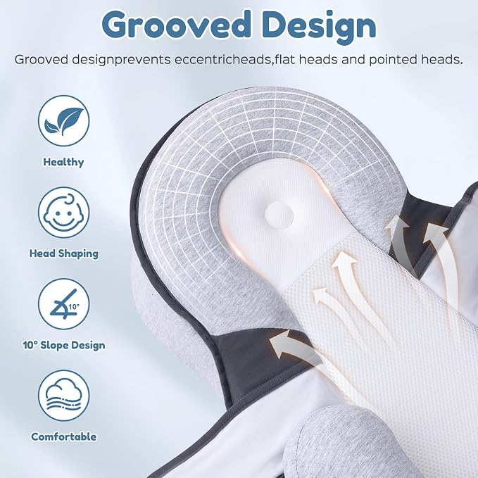 Baby Lounger Pillow for Infant Support Cushion Reflux Breastfeeding Pillow - Image 5