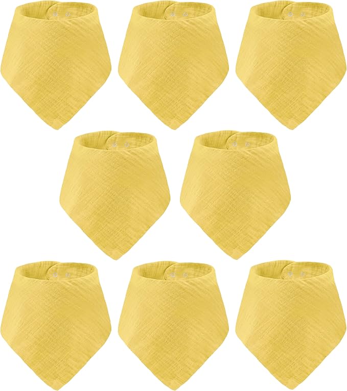 Muslin Baby bibs for drooling and teething, 100% cotton, Bibs for baby girl - Image 8