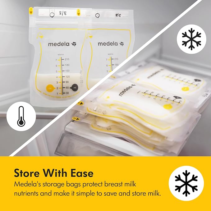 Medela Easy Pour Breastmilk Storage Bags 100 Count 7oz/210ml Disposable - Image 4