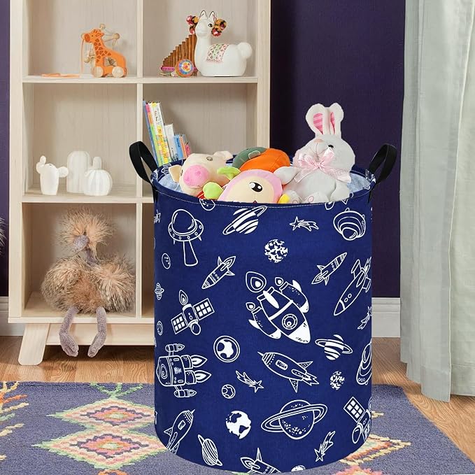 Round Laundry Hamper Storage Basket Laundry Organizer Hamper Storage Bins - Image 8