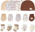 Newborn Baby Boy Girl Caps Mittens Socks Set Cotton Baby Essentials Accessories by MAMIMAKA