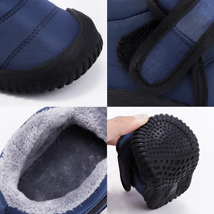 BMCiTYBM Toddler Baby Snow Boots Winter Shoes Boys Girls Cold Weather Baby Faux - Image 2