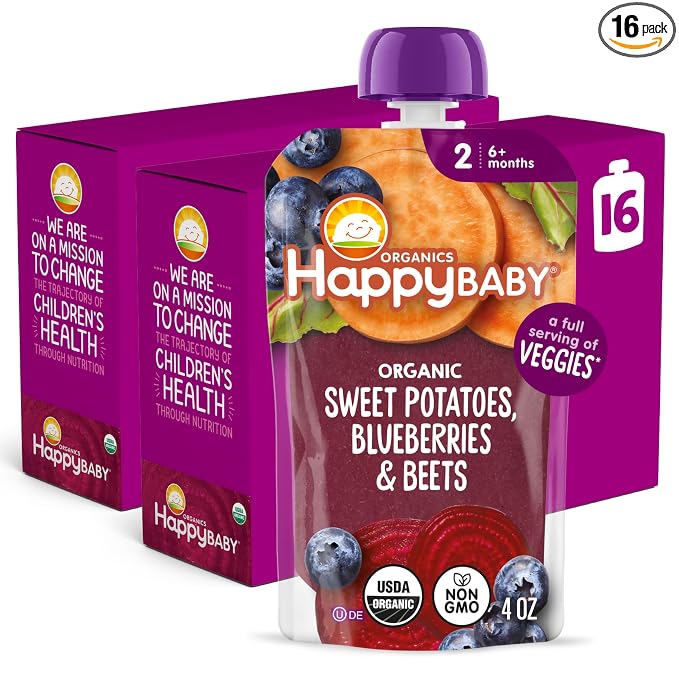 Happy Baby Organics Stage 2 Baby Food Pouches by HappyBaby
