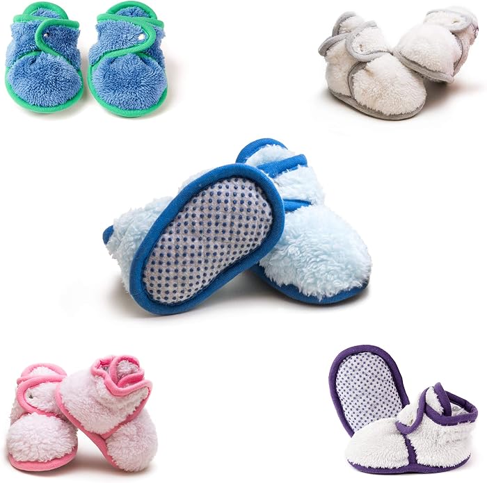 Warm Baby Booties Cozy Baby Slippers Stay on - Image 2