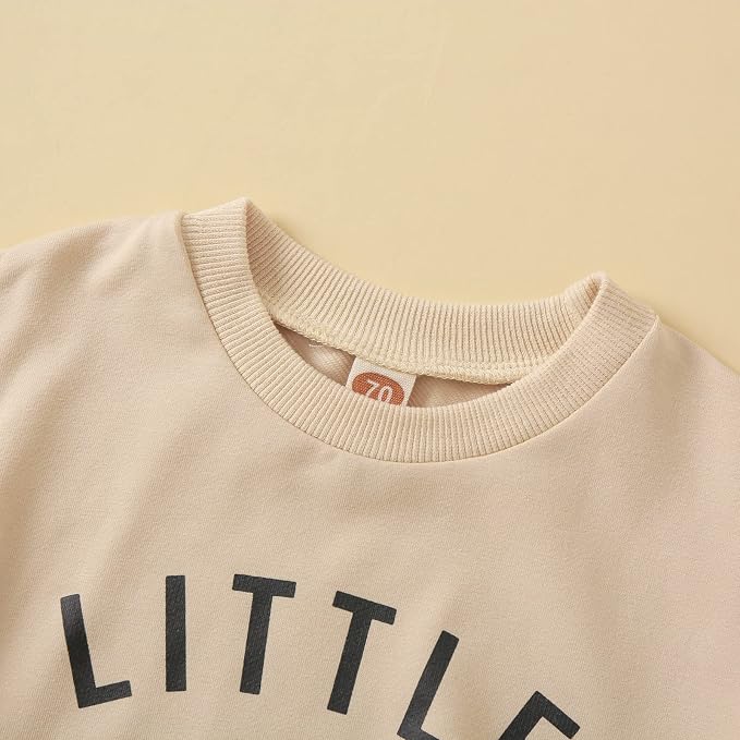 Toddler Baby Boy Clothes Solid Color Long Sleeve Crewneck Sweatshirt Top Casual - Image 4