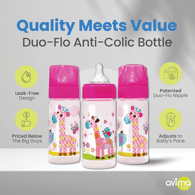 Avima 9 oz Anti Colic Baby Bottles - Image 5