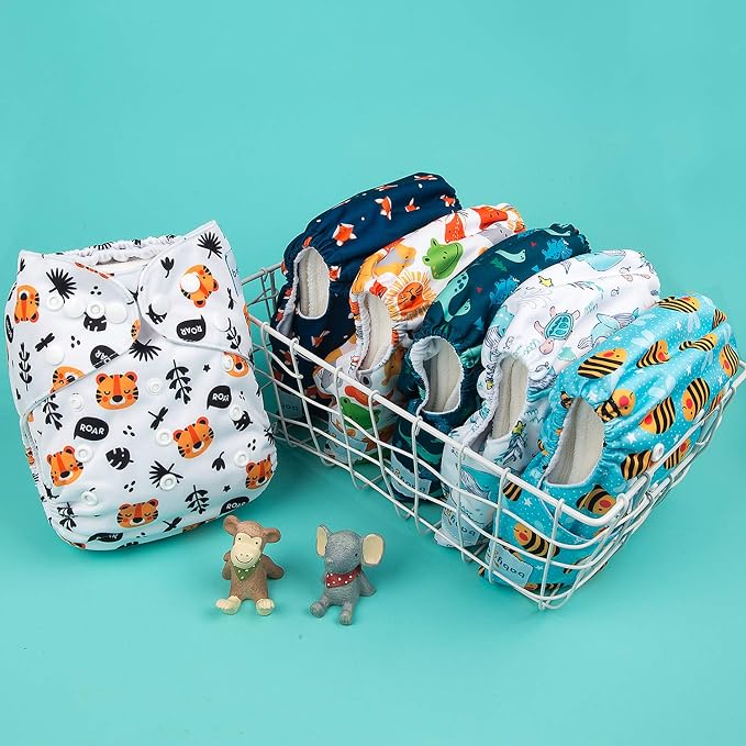 babygoal Reusable Cloth Diapers 6 Pack - Image 7