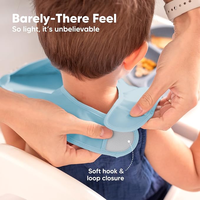 3-Pack Waterproof Baby Bibs for Eating - Image 4