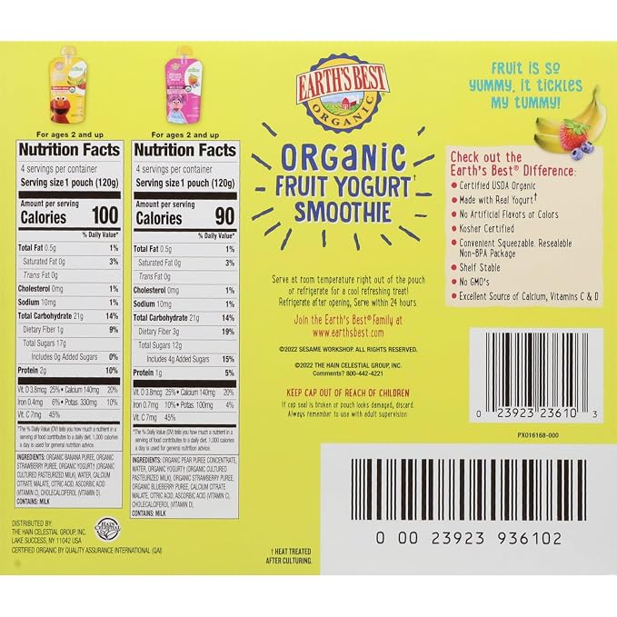 Earth's Best Sesame Street Smoothie Variety Pack - Image 2