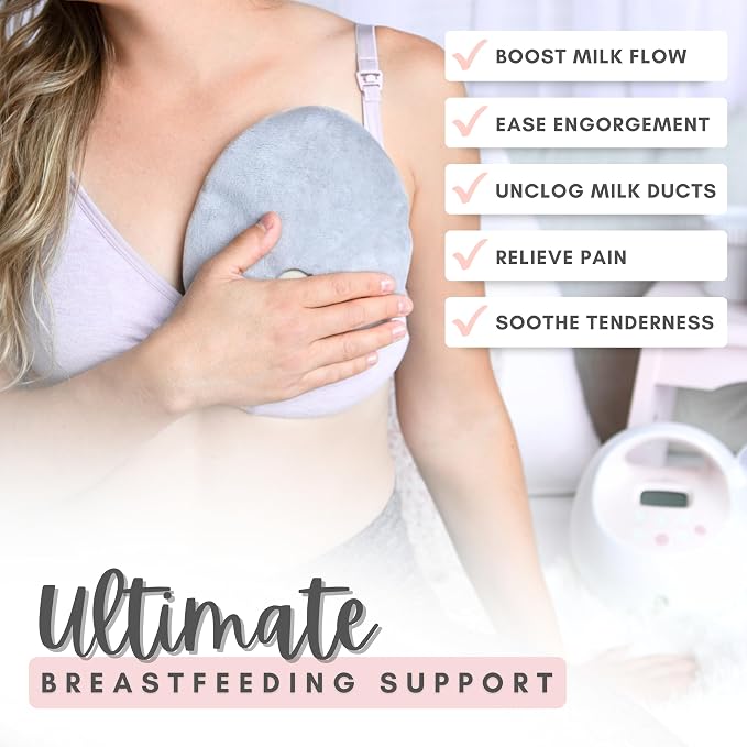 Cradle & Grace ClayLuxe Breast Therapy Packs, Natural Clay Hot & Cold Breast - Image 6