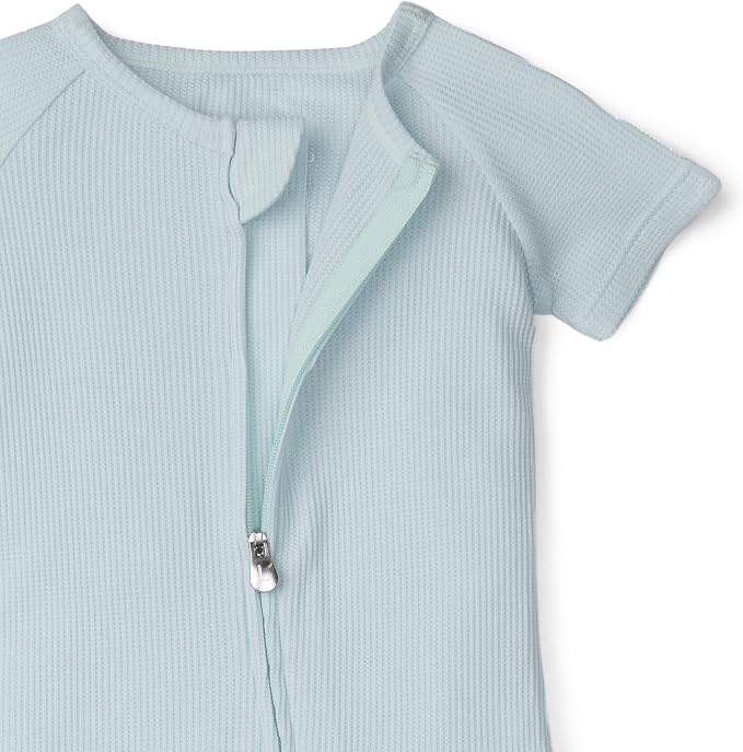 Loulou Lollipop Tencel Lyocell Short Sleeve Zipped Romper - Image 2