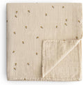 mushie Muslin Baby Swaddle Blanket | 100% Organic Cotton by mushie