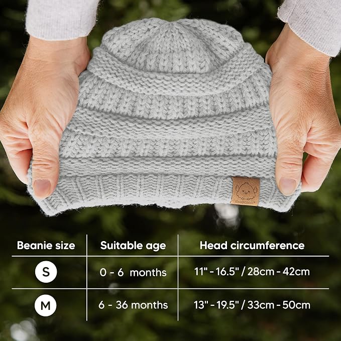 3-Pack Baby Beanies for Boys, Girls - Image 5