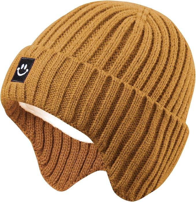 MaxNova Baby Winter Hat Toddler Beanie Hat Earflap Knit Cap by MaxNova