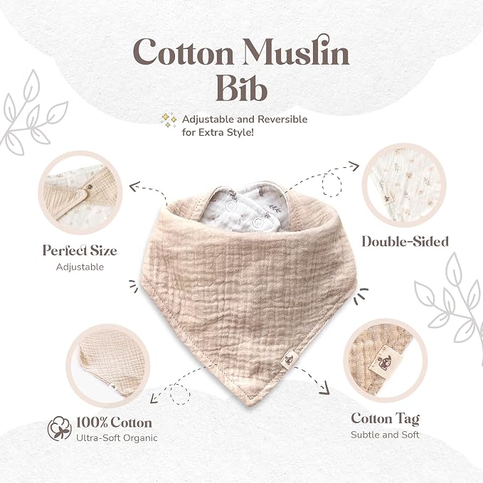 Mikito Organic Cotton Newborn Gift Box, Unisex Baby Gift Set incl. Muslin Lovey - Image 4